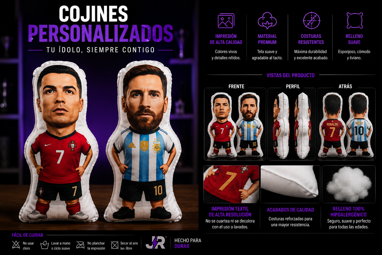 Cojines personalizados